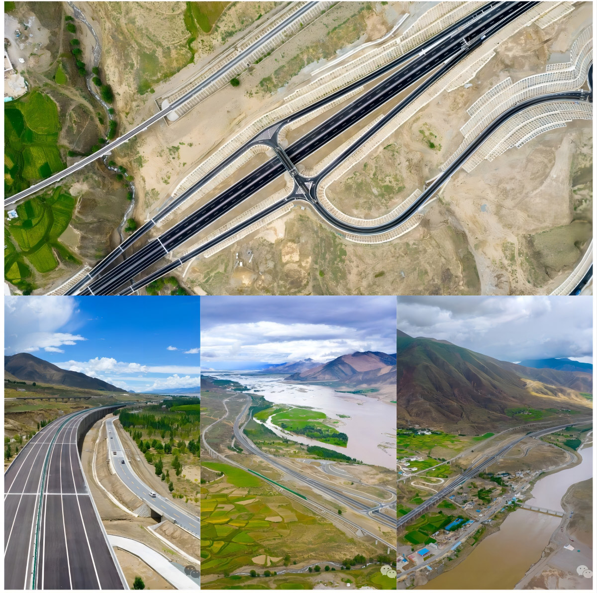 Congratulations !The whole line of Lhasa-Shigatse Expressway was opened to traffic in Tibet