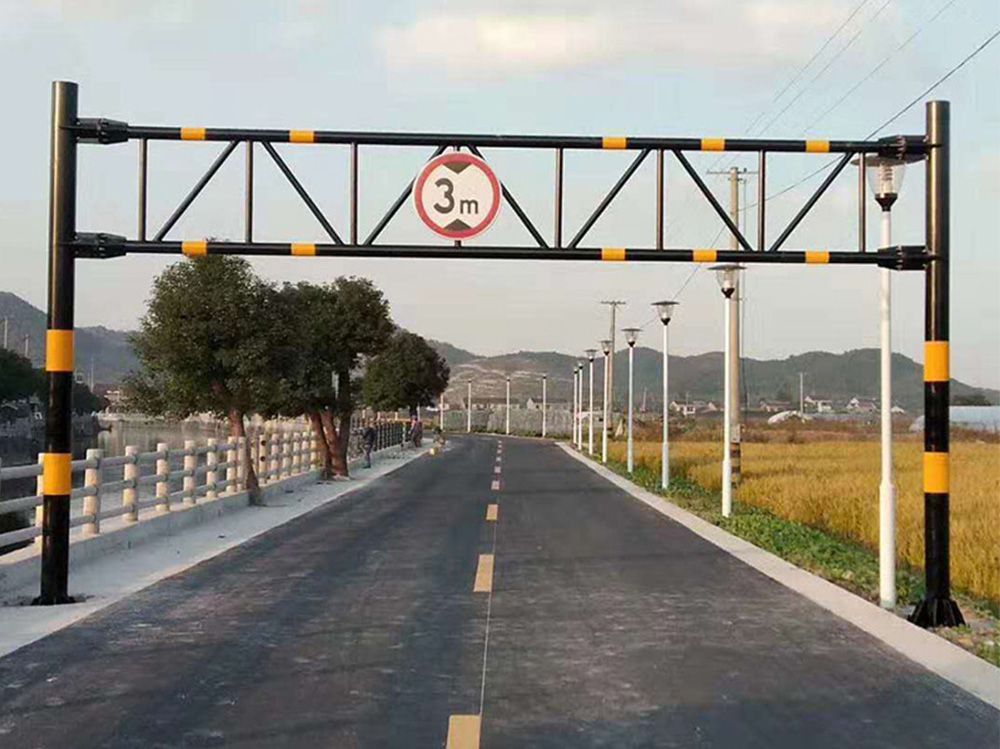 Warning Height Restriction Barrier