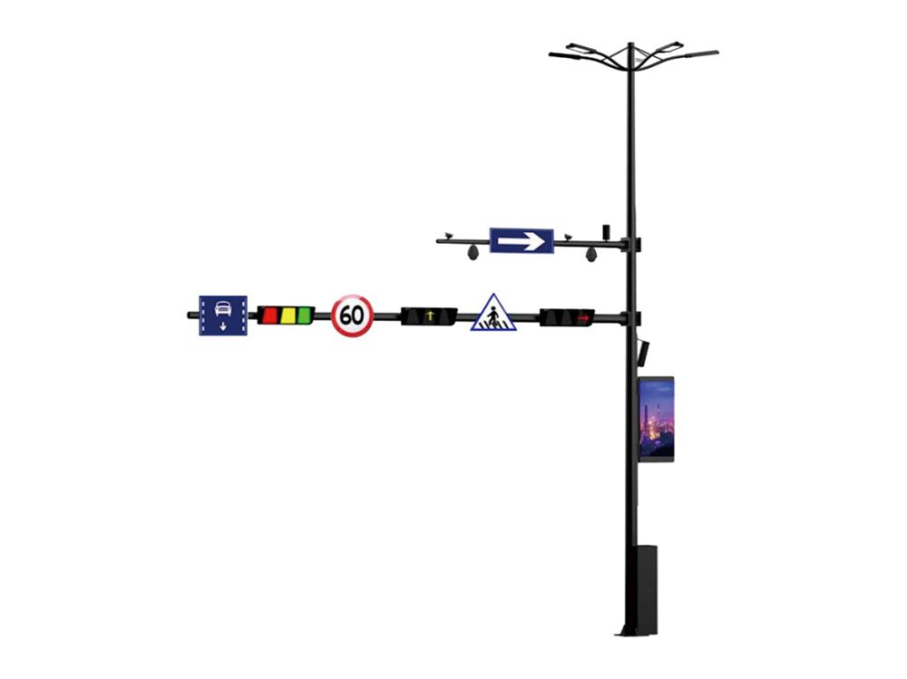 Straight Square Multifunction Integrated Pole or Smart Pole