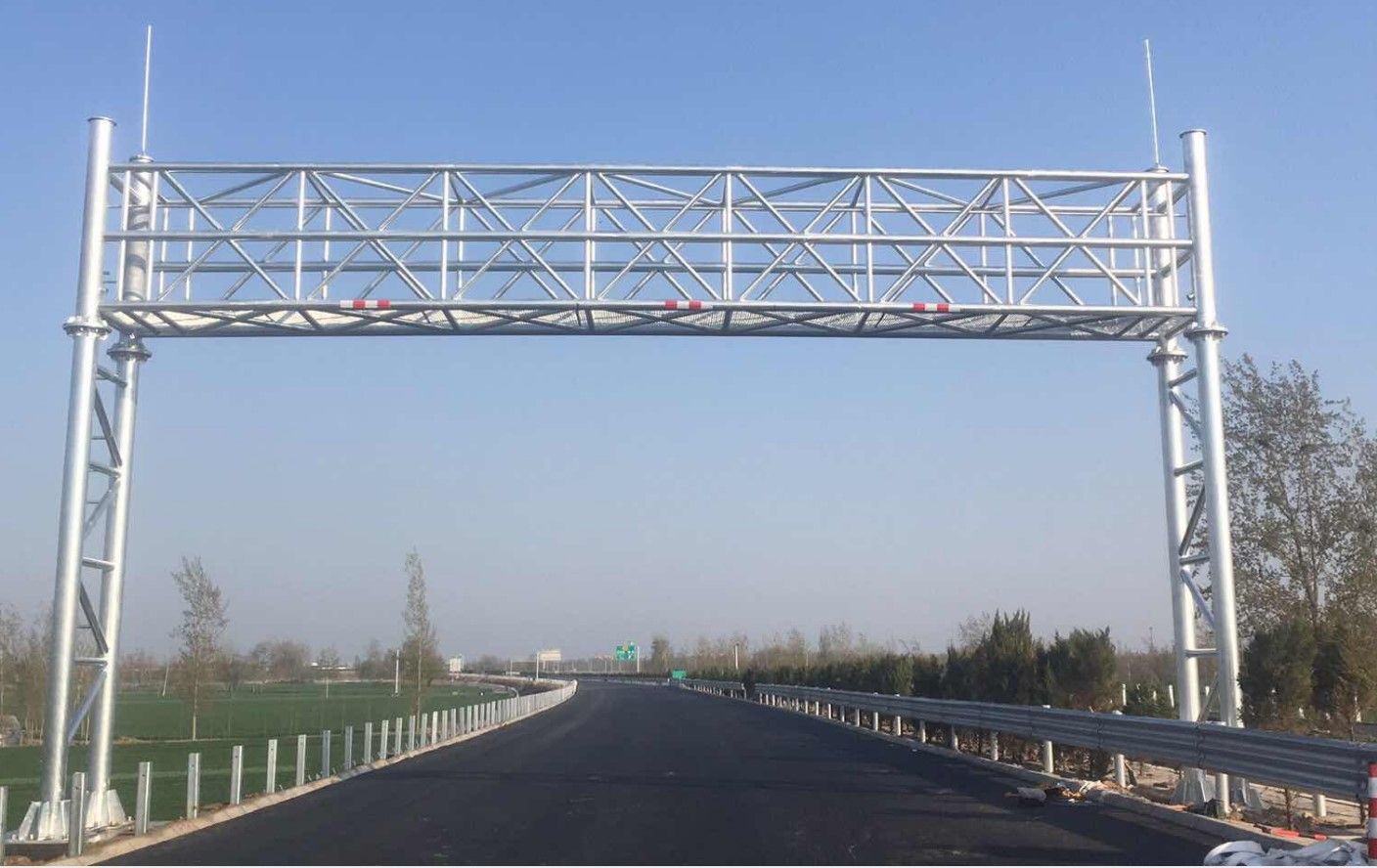 Motorway ETC Camera System Gantry Road Sign Structure